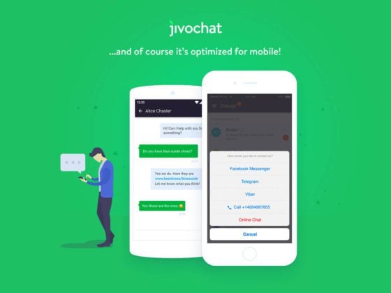 Web design agency offering Jivochat