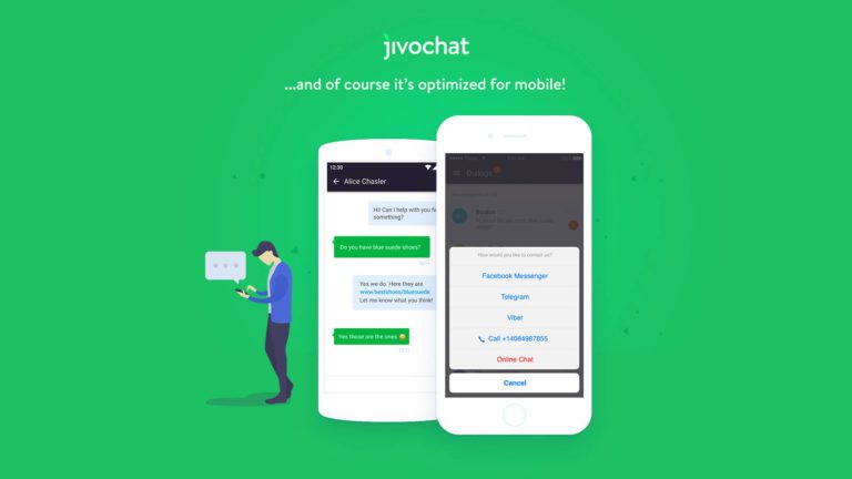 Web design agency offering Jivochat